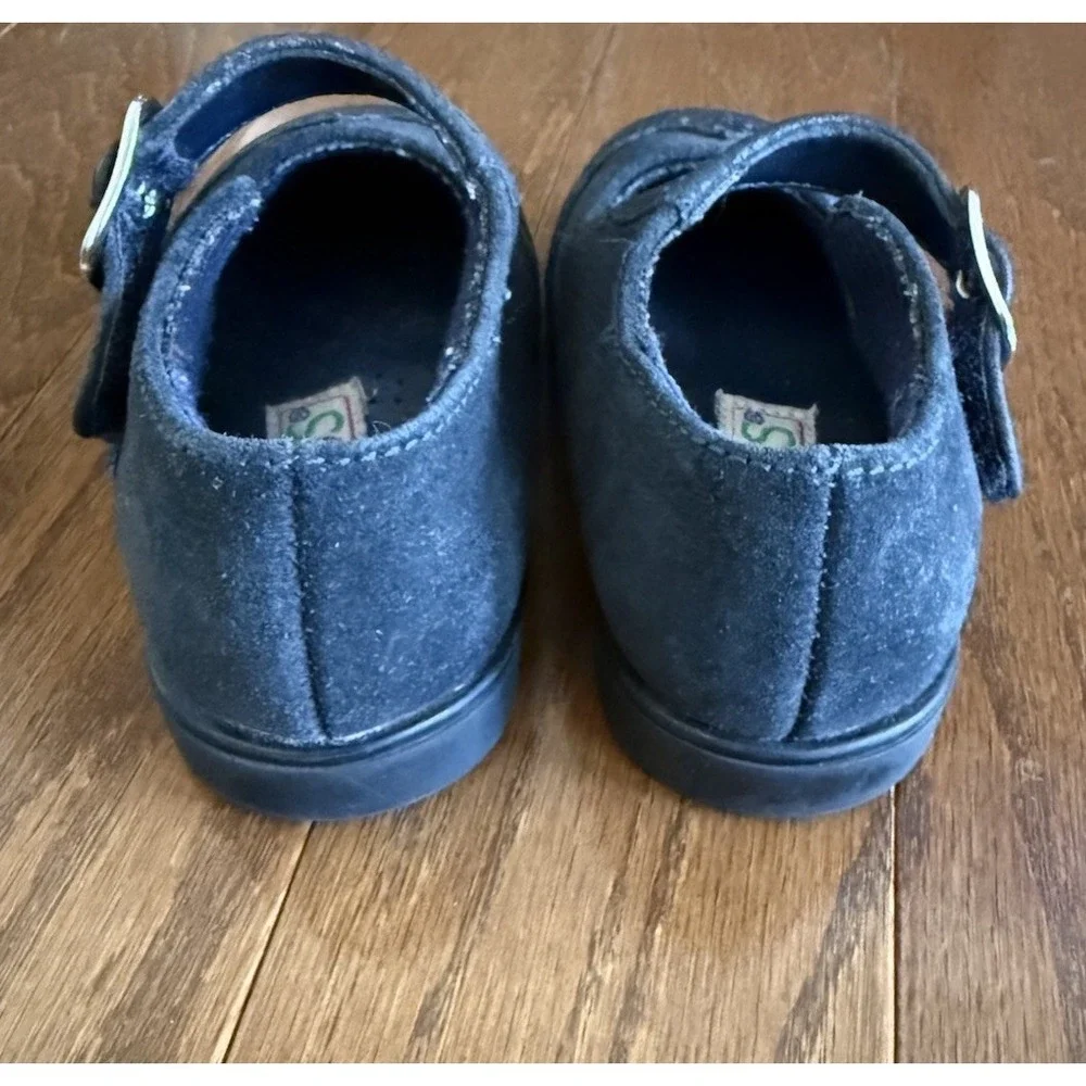McKids Mary Jane Strap Shoes Vintage Navy Blue McDonald's Girls Size 5W